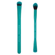 MODA EZGlam Duo, Olhos Fumegantes, Tamanho de Viagem 2pc Makeup Brush Set Inclui - Eye Shader, Vinco / Smudger Brush, Teal