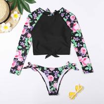Moda Feminina Biquíni Impresso Push-up Acolchoado Swimwear Swimsuit Beachwear Set