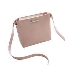 Moda feminina bolsa de ombro crossbody bolsa mensageiro bolsa de telefone bolsa de moedas rosa