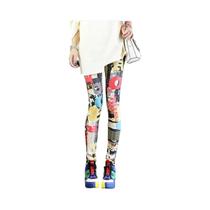 Moda Feminina Colorida Leggings Casual Ajuste Polainas Calças Leggins