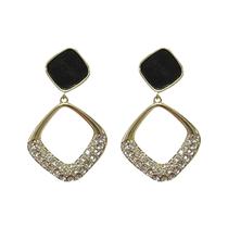 Moda feminina geométrica losango brincos de diamante jóias Moda feminina geométrica losango brincos de diamante jóias