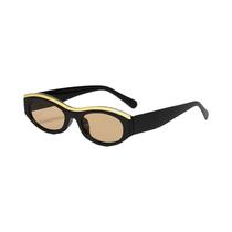 Moda feminina óculos de sol pequeno quadro espelho largo perna protetor solar unissex Moda feminina óculos de sol pequeno quadro espelho largo perna protetor solar unissex