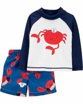 Moda Praia Infantil Menino Com 2 Peças Proteção UV Carangueijo Carter's Moda Praia Infantil Menino Com 2 Peças Proteção UV Carangueijo Carter's