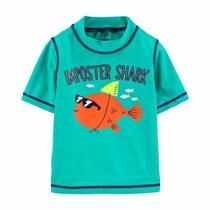 Moda Praia Menino Camiseta Proteção UV Carters