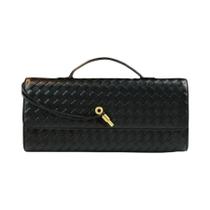 Moda tecido jantar bolsa de embreagem feminina sair ombro cross-body grande capacidade saco baguette