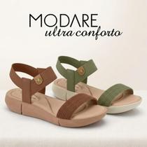 Modare - Sandália Ortopédica Elástico Calce Fácil - Ref.: 7199.102 Cor:Verde SalviaTamanho:37