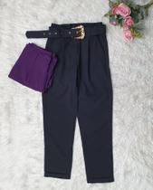 MODAS DOMI Calça Alfaiataria Com Cinto Super Estilosa 8250 MODAS DOMI Calça Alfaiataria Com Cinto Super Estilosa 8250