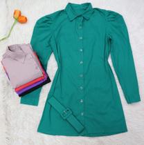 MODAS DOMI Confortavel Vestido Camisão Poliéster 7264