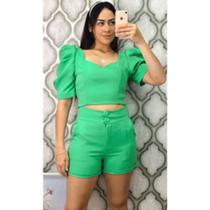 MODAS DOMI Conjunto de Alfaiataria Manga Princesa 26