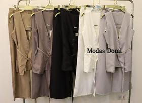 Modas Domi Conjunto Feminino Colete e Calça Luis Twill Tendência Moda 87600