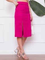 Modas Domi Saia de Linho com laço chique modelo Lapís 124