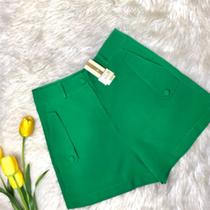 MODAS DOMI Shorts Alfaiataria Confortavel e Elegante 9249
