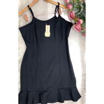 MODAS DOMI Vestido Alfaiataria Com Babado 7241