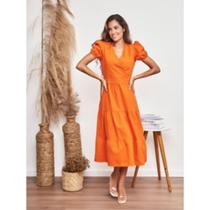 MODAS DOMI Vestido Midi Jeans Manga Princesa 7280