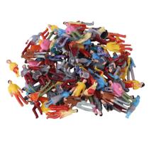 Model People Figures Mxfans, escala 1:100, 100 unidades, multicoloridas Model People Figures Mxfans, escala 1:100, 100 unidades, multicoloridas