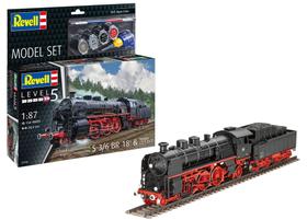 Model Set Express Locomotive S3/6 BR 18(5) & Tender - 1/87 - Revell 62168