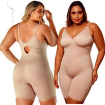 Modelador Body Bory Cinta Macaquinho Modeladora Com Perna Plus Size Sem Bojo Tamanho 52 A 58 Ref 350841