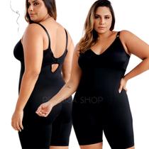 Modelador Body Bory Cinta Macaquinho Modeladora Com Perna Plus Size Sem Bojo Tamanho 52 A 58 Ref 350841