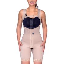 Modelador cirúrgico compressivo macaquinho Mabella 4023 Soft sem busto alça regata p cirurgia plástica abdômen costas