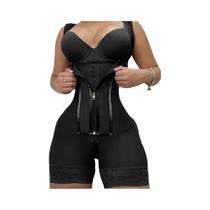 Modelador Corporal Feminino De Alta Compressão Com 9 Hastes, Faja Modeladora Tipo Body Com Controle