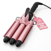 Modelador de Cabelo Ondulado Alure - Varinha de Ferro de 3 Cilindros (1 Polegada)