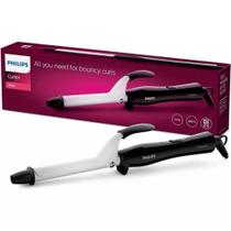 Modelador de Cabelo Philips Curl Ceramic modelo- BHB862 de 16 mm 200 C Bivolt - Cor Preto Branco