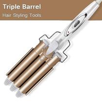 Modelador de cabelo Triple Barrel, frisador de cabelo e modelador de cabelo