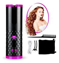 Modelador De Cachos Automático Portátil Sem Fio Entrada Usb Prata Modelador De Cachos Automático Portátil Sem Fio Entrada Usb Prata