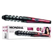 Modelador De Cachos Mondial Spiral Infinity Em-05 Cabo Giratório 360º Preto E Vermelho 127v/220v