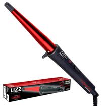 Modelador De Cachos Profissional Lizz Bivolt Cônico Curling Ceramica Vermelho