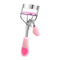 Modelador de cílios Pinkiou em aço inoxidável com pincel de rímel Modelador de cílios Pinkiou em aço inoxidável com pincel de rímel