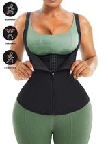 Modelador De Corpo Feminino Tipo Regata Com Fechamento Duplo Zíper E Colchete Ajustável Pro