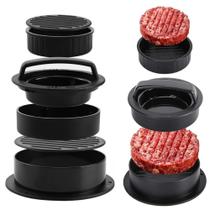Modelador de Hambúrguer Recheado e Mini Burger Gourmet 3 em 1 Mimo Style Forma Antiaderente