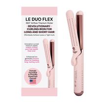 Modelador de titânio L'ANGE Hair Le Duo Flex 360 Airflow Modelador de cabelo com configurações ajustáveis cria ondas O modelador Air Flow melhora as fixações de volume Ferramenta de dupla voltagem para todos os tipos de cabelo