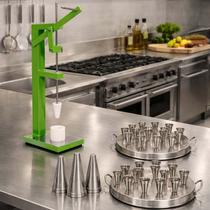 Modeladora com 2 Assadeiras 12 Cavidades e 120 Cone 12cm para Pizza Cone