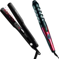 Modeladora de cachos spiral em-05 + prancha alisadora mondial p-15 Modeladora de cachos spiral em-05 + prancha alisadora mondial p-15