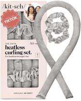 Modeladores de Cabelo Kitsch Satin Heatless Curling Rods - Kit com Varinhas de Cetim