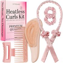 Modeladores de Cabelo Sem Calor Lily England - Pacote com 6 (Pêssego)