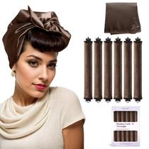 Modeladores de cabelo sem calor Posicurly Overnight Curls, 6 unidades