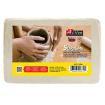 Modelagem a seco ao ar livre Clay Activa Supreme Artist's de 1,5 kg branca