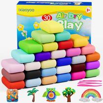 Modelagem Air Dry Clay Ixiaoyoo em 30 cores para crianças com ferramentas Modelagem Air Dry Clay Ixiaoyoo em 30 cores para crianças com ferramentas
