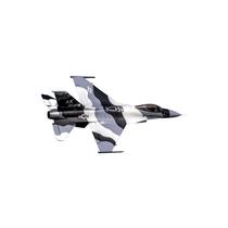 Modelismo Fw F 16 70Mm Preta Branco Alaska Snow Camuflado Fj21124P - Vila Brasil