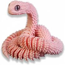 Modelo animal impresso em 3D, decoração de escritório doméstico Snake Viper