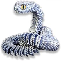 Modelo animal impresso em 3D, decoração de escritório doméstico Snake Viper
