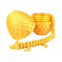 Modelo Articulado De Ovo De Dragão Impresso Em 3D Móvel Giratório Ornamento De Mesa Brinquedo