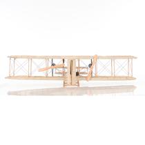 Modelo: Avião, Antigo Artesanato Moderno, Irmãos Wright, 84x43x19 cm