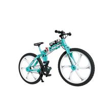 Modelo azul genérico de bicicleta dobrável de brinquedo para meninos, escala 1:10