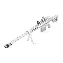 Modelo Barrett de quebra-cabeça de metal 3D para adultos e crianças