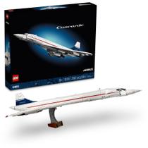 Modelo de aeronave LEGO Icons Concorde 10318 com suporte de 105 cm