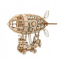 Modelo de Airship 3D de Madeira Wokex - Quebra-Cabeça para Montar (18x12.5cm)